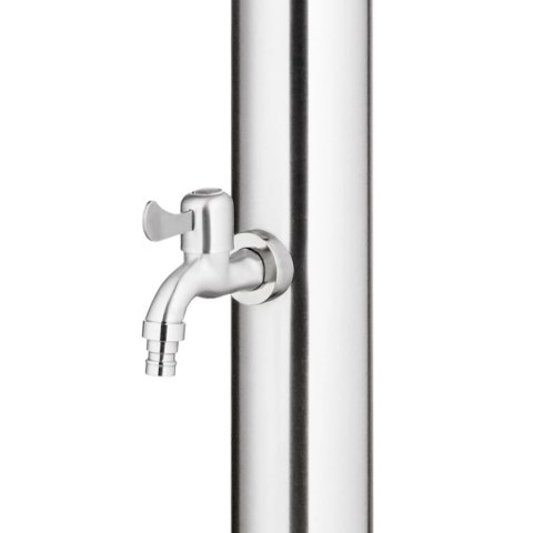  Prysznic ogrodowy z brązową podstawą, 220 cm, stal nierdzewna Lumarko!