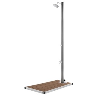  Prysznic ogrodowy z brązową podstawą, 220 cm, stal nierdzewna Lumarko!