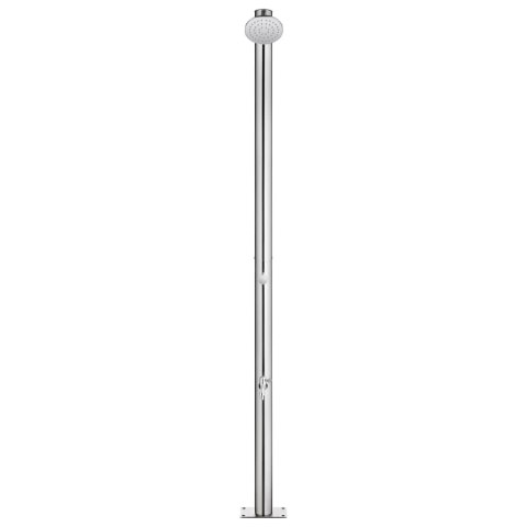  Prysznic ogrodowy z brązową podstawą, 220 cm, stal nierdzewna Lumarko!