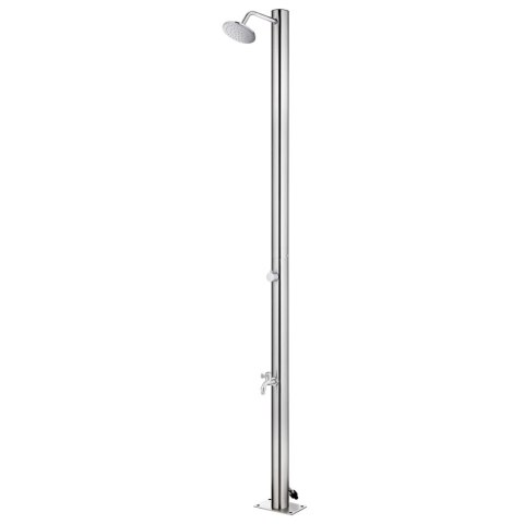  Prysznic ogrodowy z brązową podstawą, 220 cm, stal nierdzewna Lumarko!
