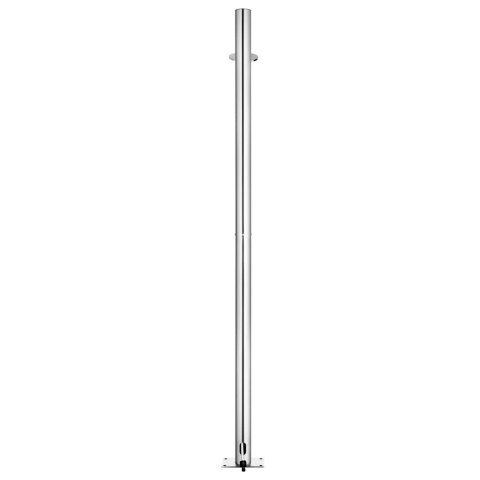 Prysznic ogrodowy z szarą podstawą, 220 cm, stal nierdzewna Lumarko!
