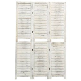  Parawan 3-panelowy, biały, 105 x 165 cm, drewniany Lumarko!
