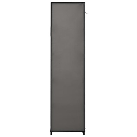  Szafa z przegrodami i drążkami, szara, 150x45x176 cm, tkanina Lumarko!