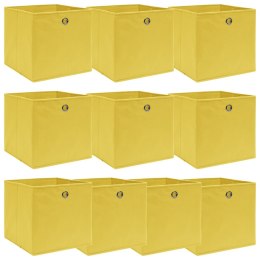  Pudełka, 10 szt., żółte, 32x32x32 cm, tkanina Lumarko!