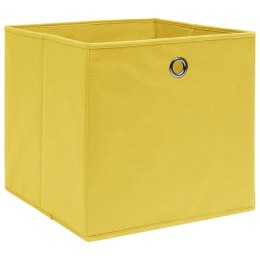  Pudełka, 4 szt., żółte, 32x32x32 cm, tkanina Lumarko!