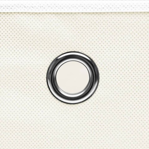  Pudełka z pokrywami, 4 szt., białe, 32x32x32 cm, tkanina Lumarko!