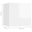  Szafka nocna, wysoki połysk, biała, 30,5x30x30 cm, płyta Lumarko!