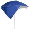  Parasol plażowy ze ściankami bocznymi, niebieski, 215 cm Lumarko!
