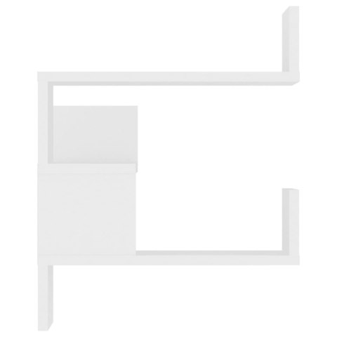  Narożna półka ścienna, biała, 40x40x50 cm, płyta wiórowa Lumarko!