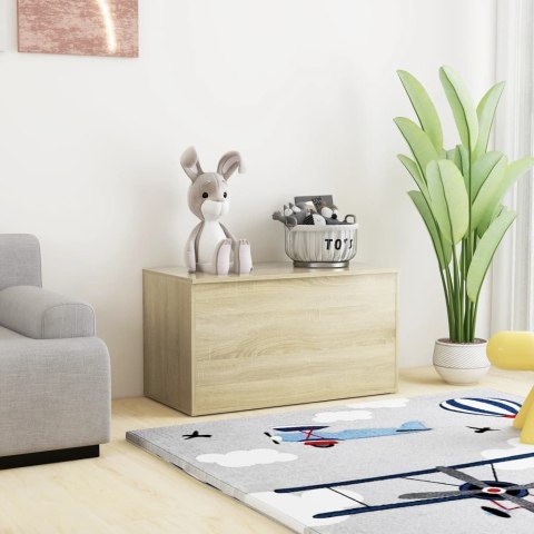  Skrzynia, dąb sonoma, 84x42x46 cm, materiał drewnopochodny Lumarko!