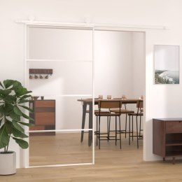 Lumarko Drzwi przesuwne, szkło ESG i aluminium, 102,5x205 cm, białe!