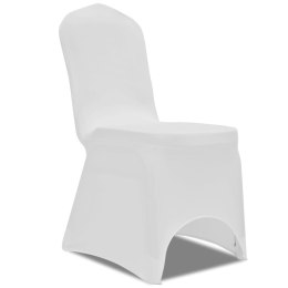  Elastyczne pokrowce na krzesła, białe, 50 sztuk Lumarko!