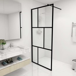  Ścianka prysznicowa z hartowanego szkła, czarna, 90 x 195 cm Lumarko!