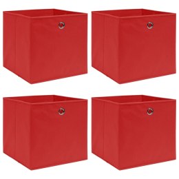  Pudełka, 4 szt., czerwone, 32x32x32 cm, tkanina Lumarko!