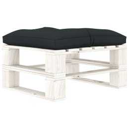  Ogrodowy stołek z palet z antracytową poduszką, drewniany Lumarko!