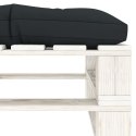  Ogrodowy stołek z palet z antracytową poduszką, drewniany Lumarko!