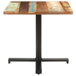  Kwadratowy stolik bistro, 80x80x75 cm, lite drewno z odzysku Lumarko!