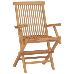  Składane krzesła ogrodowe, 3 szt., lite drewno tekowe Lumarko!