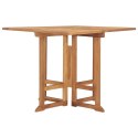  Składany stół ogrodowy, 90x90x75 cm, lite drewno tekowe Lumarko!
