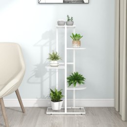Lumarko 5-poziomowy stojak na kwiaty, 43x22x98 cm, biały, metalowy!