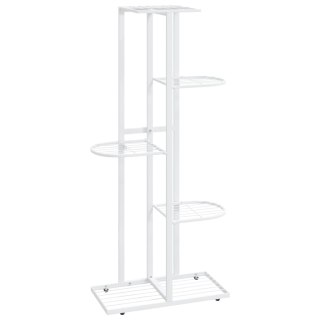  5-poziomowy stojak na kwiaty, 43x22x98 cm, biały, metalowy Lumarko!