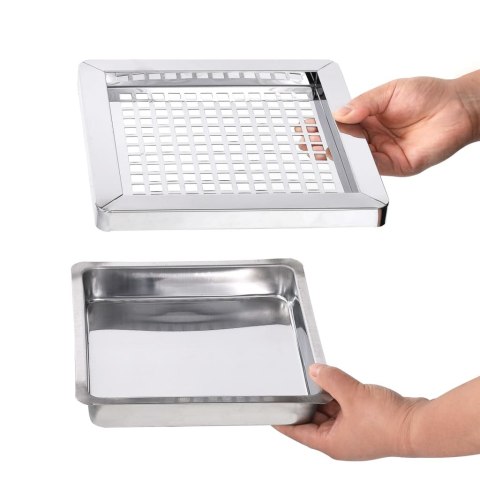  Hotelowy kosz na śmieci z popielniczką, 36 L, stal, czarny Lumarko!