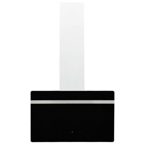  Ścienny okap kuchenny, 60 cm, stal i hartowane szkło, czarny Lumarko!