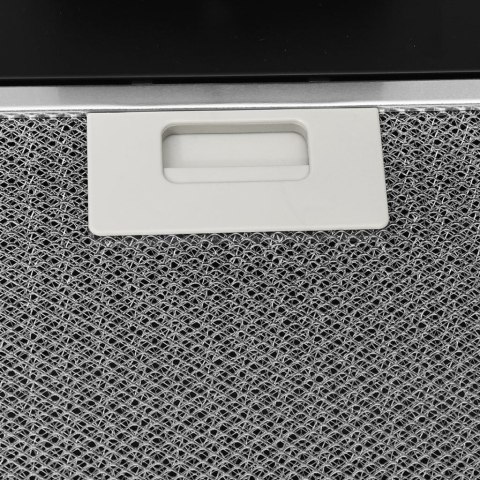  Ścienny okap kuchenny, 60 cm, stal i hartowane szkło, czarny Lumarko!