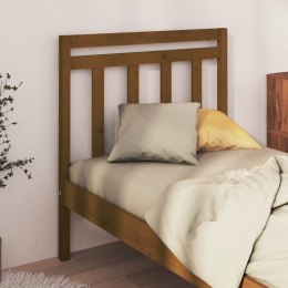  Wezgłowie łóżka, brązowe, 81x4x100 cm, lite drewno sosnowe Lumarko!