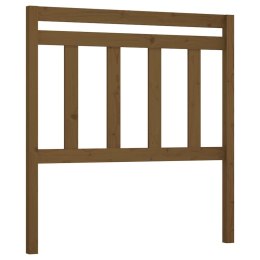  Wezgłowie łóżka, brązowe, 81x4x100 cm, lite drewno sosnowe Lumarko!