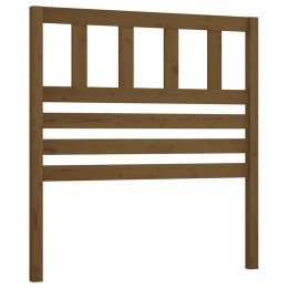  Wezgłowie łóżka, brązowe, 96x4x100 cm, lite drewno sosnowe Lumarko!