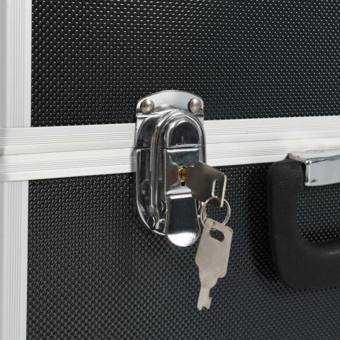  Skrzynka na narzędzia, 38 x 22,5 x 34 cm, czarna, aluminium Lumarko!