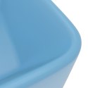 Luksusowa umywalka, matowy błękit, 41x30x12 cm, ceramiczna Lumarko!