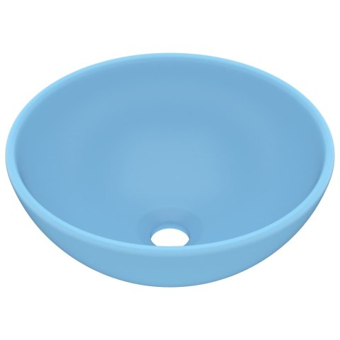 Okrągła umywalka łazienkowa, matowy błękit, 32,5 x 14 cm Lumarko!