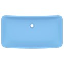 Umywalka prostokątna, matowy błękit, 71x38 cm, ceramika Lumarko!
