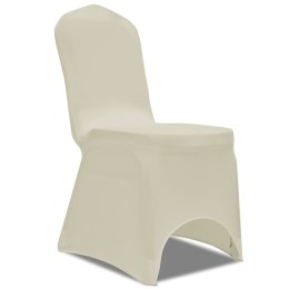  Elastyczne pokrowce na krzesła, 100 szt, kremowe, 130340x2 Lumarko!