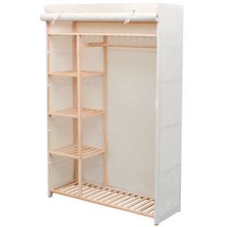  Szafa z drewna sosnowego i tkaniny, 110 x 40 x 170 cm Lumarko!