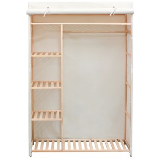  Szafa z drewna sosnowego i tkaniny, 110 x 40 x 170 cm Lumarko!