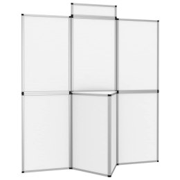 Lumarko 8-panelowa ścianka wystawiennicza ze stolikiem 181x200 cm biała!