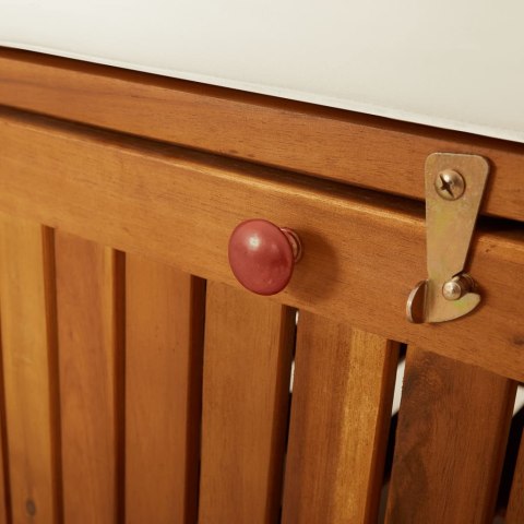  Ławka ze schowkiem i poduszką, 170 cm, drewno akacjowe Lumarko!