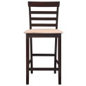 Drewniane, brązowe meble barowe: stół i 4 krzesła Lumarko!