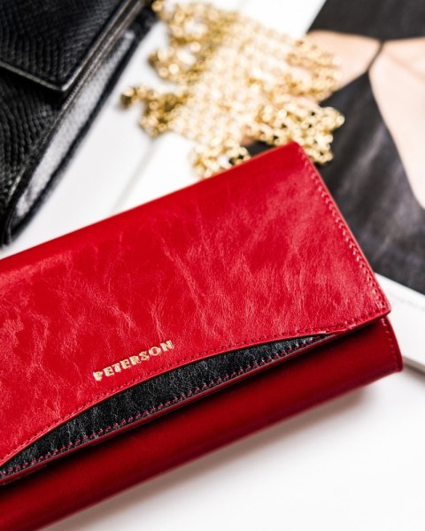 Elegancki portfel na karty z ochroną RFID — Peterson