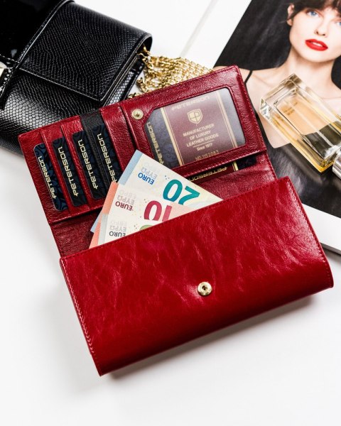 Elegancki portfel na karty z ochroną RFID — Peterson