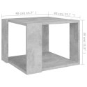  Stolik kawowy, betonowy, 40x40x30 cm, materiał drewnopochodny Lumarko!