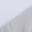  Elastyczne obrusy z falbaną, 2 szt., 243 x 76 x 74 cm, białe Lumarko!
