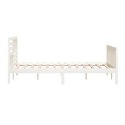  Rama łóżka, biała, lite drewno, 160 x 200 cm Lumarko!