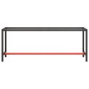  Rama do stołu roboczego, czerwono-czarna, 210x50x79 cm, metal Lumarko!
