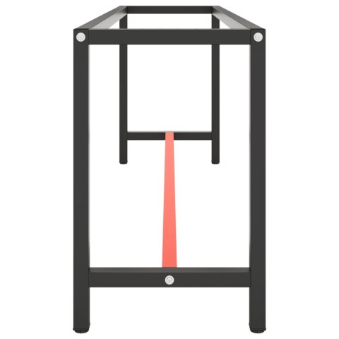  Rama do stołu roboczego, czerwono-czarna, 210x50x79 cm, metal Lumarko!