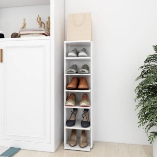  Szafka na buty, biała, 25x27x102 cm, płyta wiórowa Lumarko!