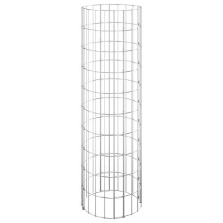  Okrągła donica gabionowa, podniesiona, stal, Ø30x100 cm Lumarko!